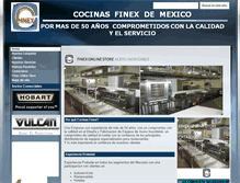 Tablet Screenshot of cocinas-finex.com